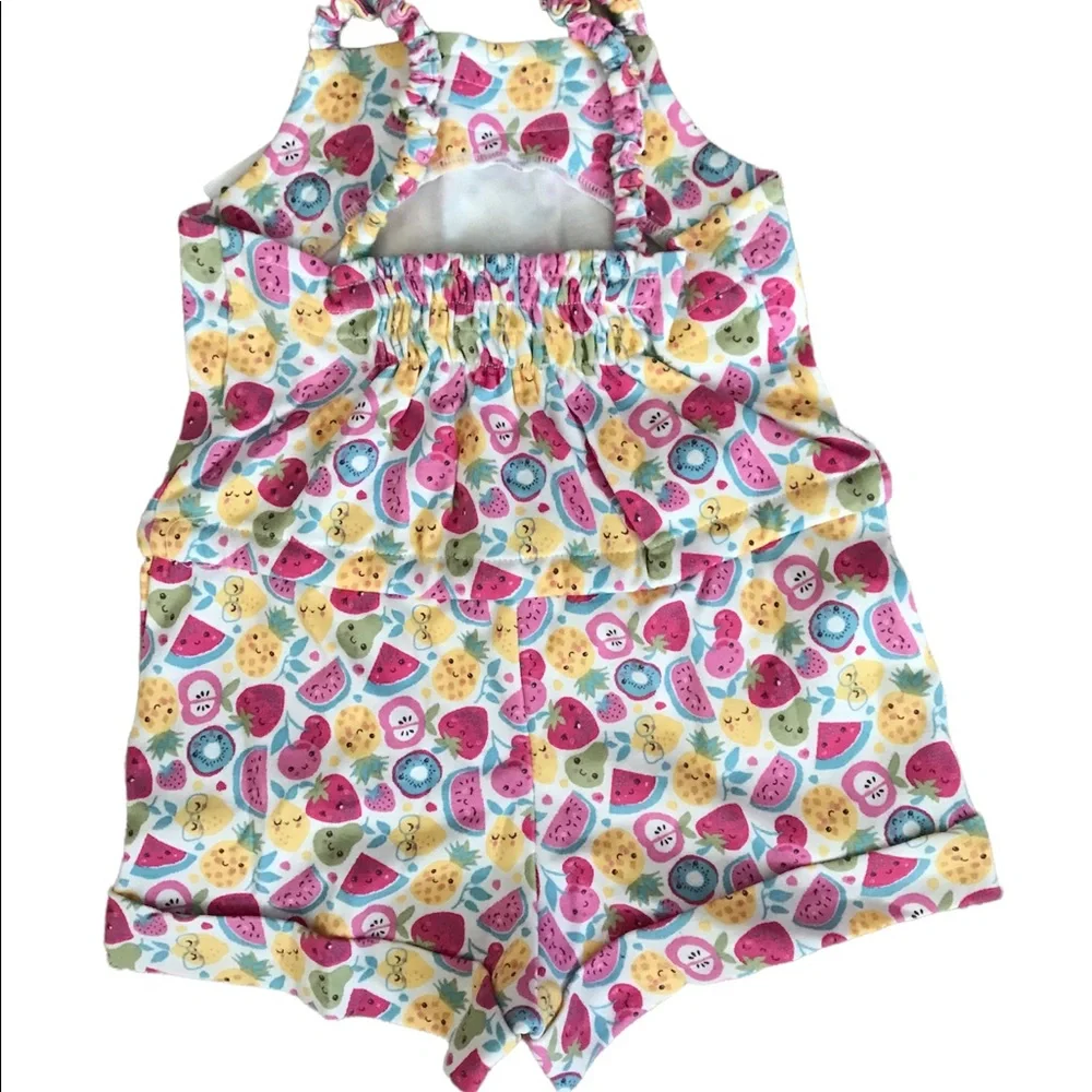 Bundle Wetsuit Club Ruffle Swim Bottoms & Rash guard & Sleeveless Romper 6 Month